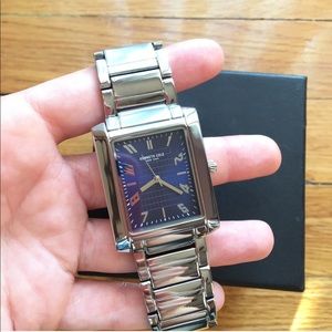 NWT Kenneth Cole Mens Silver & Blue Watch NYC